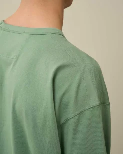 C.P. Company 20/1 Jersey Boxy Long Sleeved T-Shirt Green Bay Cheap