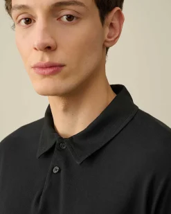 C.P. Company 20/1 Jersey Boxy Polo Shirt Black New