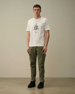C.P. Company 1020 Jersey British Sailor T-Shirt Gauze White Best Sale