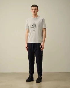 C.P. Company 1020 Jersey British Sailor T-Shirt Drizzle Grey Sale
