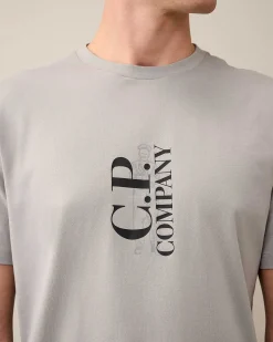 C.P. Company 30/1 Jersey British Sailor T-Shirt Drizzle Grey Best Sale