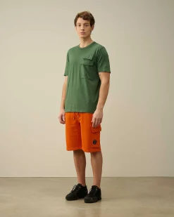 C.P. Company 20/1 Jersey Flap Pocket T-Shirt Duck Green Best Sale