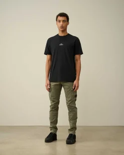 C.P. Company 30/1 Jersey Graphic T-Shirt Black Store