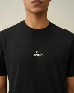 C.P. Company 30/1 Jersey Graphic T-Shirt Black Store