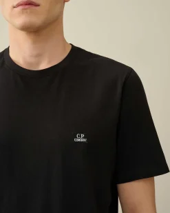 C.P. Company 30/1 Jersey Logo T-Shirt Black Fashion