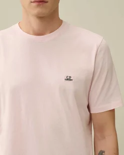 C.P. Company 30/1 Jersey Logo T-Shirt Heavenly Pink Best