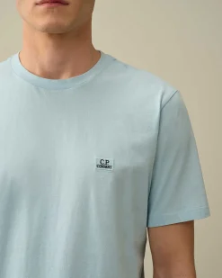 C.P. Company 30/1 Jersey Logo T-Shirt Starlight Blue Flash Sale
