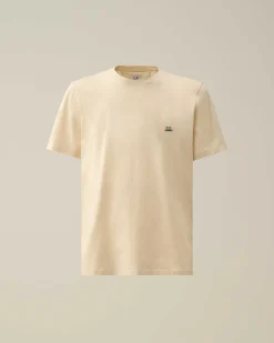 C.P. Company 30/1 Jersey Logo T-Shirt Pistachio Shell-Beige Store