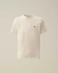 C.P. Company 30/1 Jersey Logo T-Shirt Gauze White Best