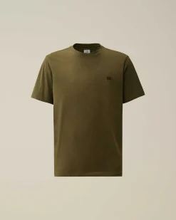 C.P. Company 30/1 Jersey Logo T-Shirt Ivy Green Outlet