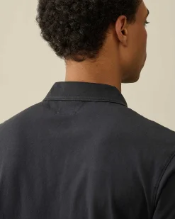 C.P. Company 1020 Jersey Pocket Polo Shirt Total Eclipse-Blue Best Sale