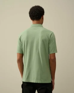 C.P. Company 1020 Jersey Pocket Polo Shirt Green Bay Hot