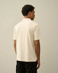 C.P. Company 1020 Jersey Pocket Polo Shirt Pistachio Shell-Beige Cheap