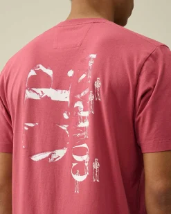 C.P. Company 30/1 Jersey Relaxed Graphic T-Shirt Red Bud Store