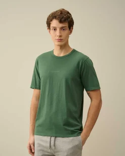 C.P. Company 24/1 Jersey Resist Dyed Logo T-Shirt Duck Green Shop