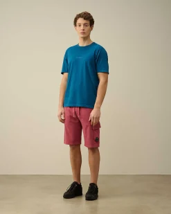 C.P. Company 24/1 Jersey Resist Dyed Logo T-Shirt Ink Blue Best
