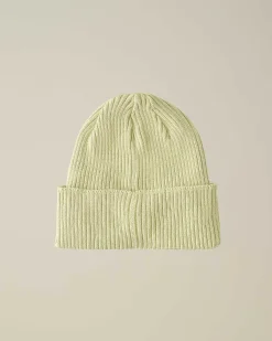 C.P. Company Kids' Cotton Goggle Beanie White Pear Discount