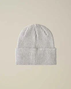C.P. Company Kids' Cotton Goggle Beanie Grey Melange Store