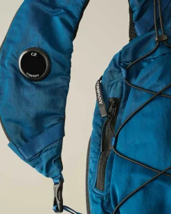 C.P. Company Kids' Nylon B Crossbody Rucksack Ink Blue Hot