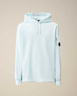 C.P. Company Light Fleece Hoodie Starlight Blue Sale
