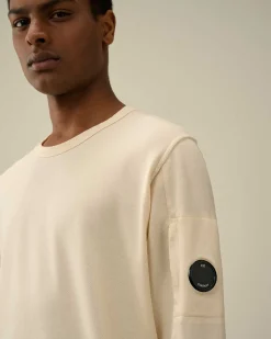 C.P. Company Light Fleece Sweatshirt Pistachio Shell-Beige Outlet
