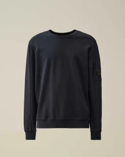 C.P. Company Light Fleece Sweatshirt Total Eclipse-Blue New