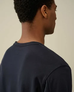 C.P. Company Light Fleece Sweatshirt Total Eclipse-Blue New