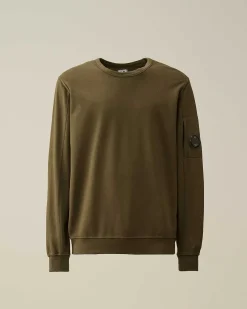 C.P. Company Light Fleece Sweatshirt Ivy Green Best Sale