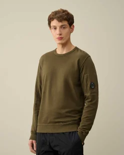 C.P. Company Light Fleece Sweatshirt Ivy Green Best Sale