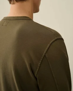 C.P. Company Light Fleece Sweatshirt Ivy Green Best Sale