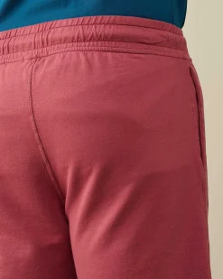 C.P. Company Light Fleece Utility Shorts Red Bud Discount