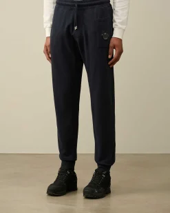 C.P. Company Light Fleece Utility Sweatpants Total Eclipse-Blue Best Sale
