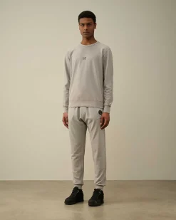 C.P. Company Light Fleece Utility Sweatpants Drizzle Grey Online