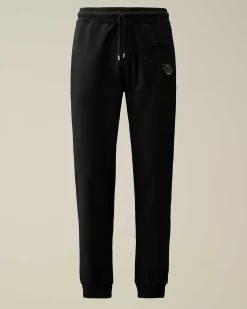 C.P. Company Light Fleece Utility Sweatpants Black Online
