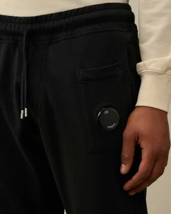 C.P. Company Light Fleece Utility Sweatpants Black Online