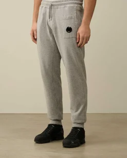 C.P. Company Light Fleece Utility Sweatpants Grey Melange Best