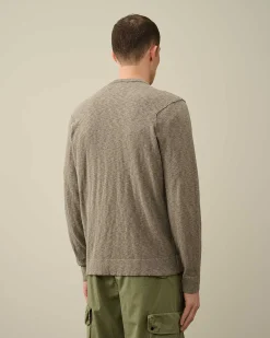 C.P. Company Melange Knitwear Jumper Ivy Green Outlet