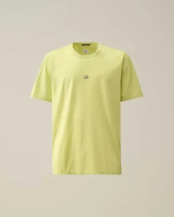 C.P. Company 70/2 Mercerized Jersey Logo T-Shirt White Pear Hot