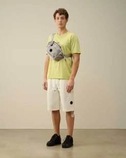 C.P. Company 70/2 Mercerized Jersey Logo T-Shirt White Pear Hot