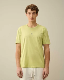 C.P. Company 70/2 Mercerized Jersey Logo T-Shirt White Pear Hot