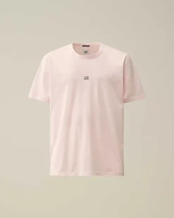 C.P. Company 70/2 Mercerized Jersey Logo T-Shirt Heavenly Pink Shop