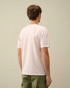 C.P. Company 70/2 Mercerized Jersey Logo T-Shirt Heavenly Pink Shop