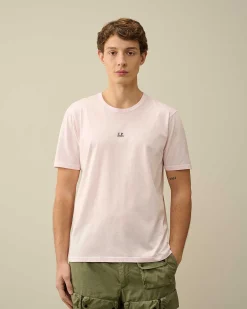 C.P. Company 70/2 Mercerized Jersey Logo T-Shirt Heavenly Pink Shop