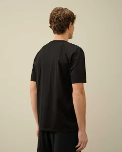 C.P. Company 70/2 Mercerized Jersey Logo T-Shirt Black Online
