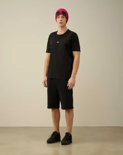 C.P. Company 70/2 Mercerized Jersey Logo T-Shirt Black Online