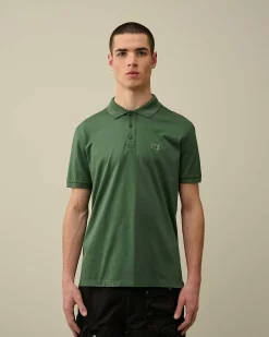 C.P. Company 70/2 Mercerized Jersey Polo Shirt Duck Green Outlet
