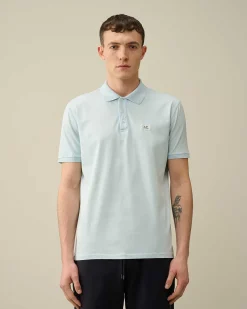 C.P. Company 70/2 Mercerized Jersey Polo Shirt Starlight Blue Discount