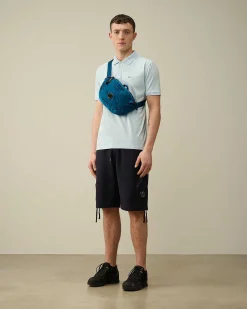 C.P. Company 70/2 Mercerized Jersey Polo Shirt Starlight Blue Discount