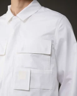 C.P. Company Metropolis Series Gabardine Pockets Shirt White Fashion