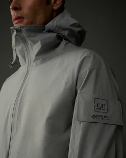 C.P. Company Metropolis Series Gore-Tex Infinium Hooded (Medium) Jacket Drizzle Grey Cheap